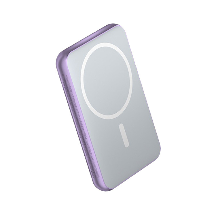Newest Portable 5000mah Ultra Slim Wireless Battery Phone Charger Metal Power Bank With Led Display Magnetic Power Bank