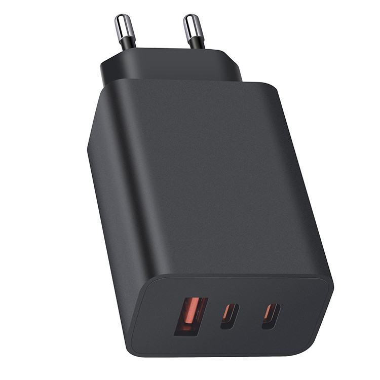US Version 3-Port Super Fast Charging Wall Charger 1x USB-C 65W 1x USB-C 25W 1x USB-A 15W Max Capacity 65W Cable Not Included